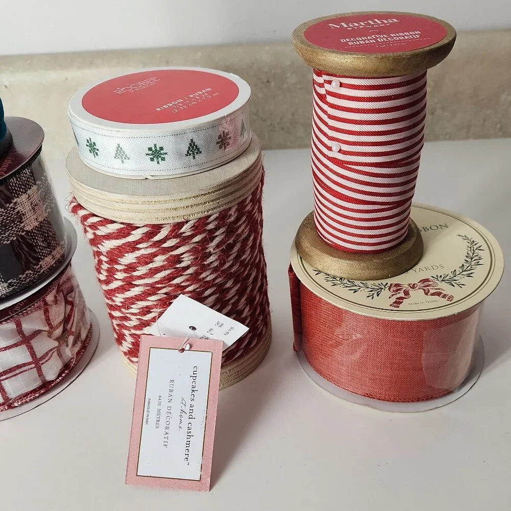 Assorted Ribbons Set Home Party Decorations Christmas Holidays craft lot